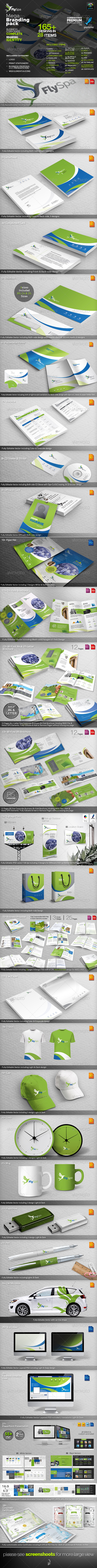 FlySpa Corporate Identity Mega Branding Pack FlySpa Corporate Identity Mega Branding Pack