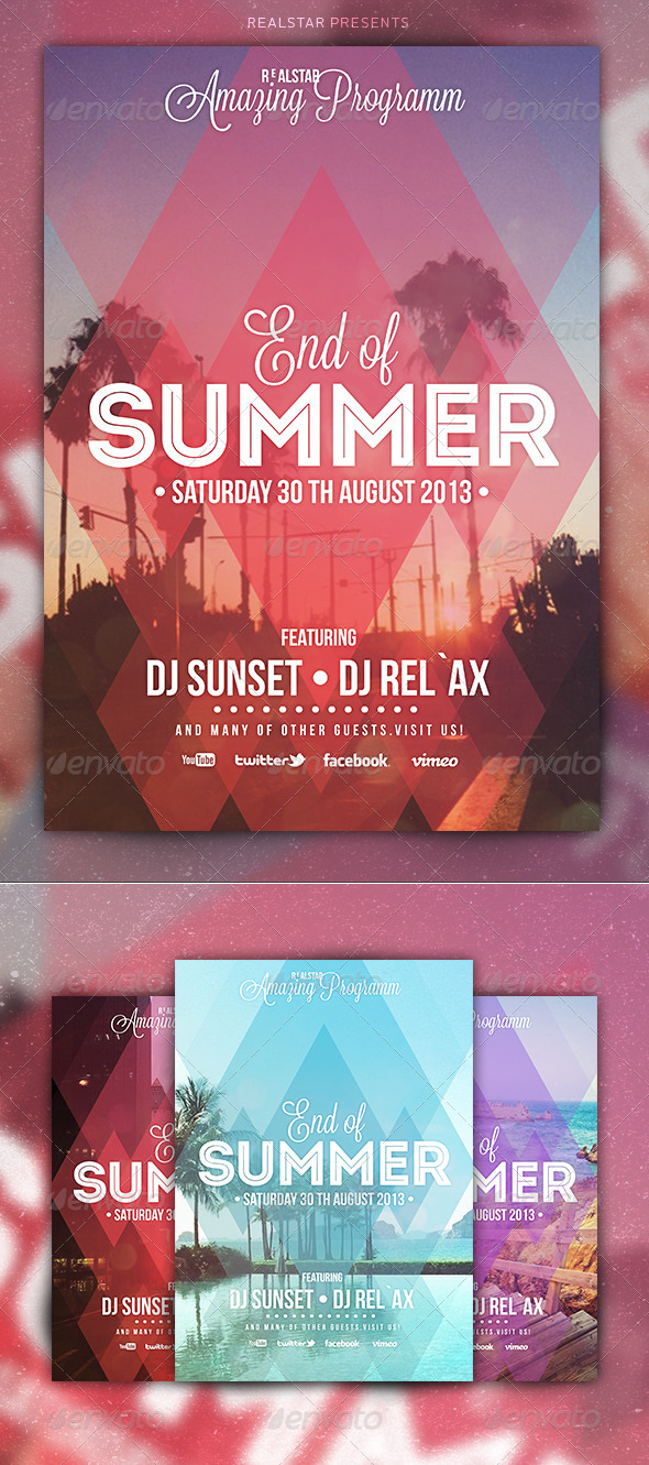 End of Summer Party Flyer