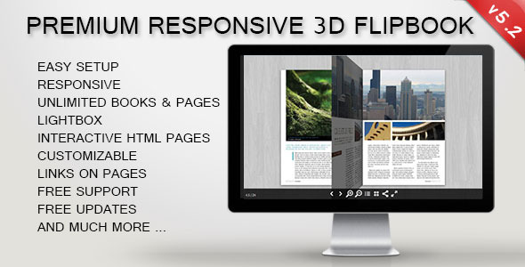 3D FlipBook - Responsive jQuery Plugin