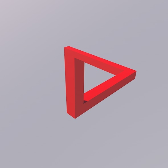 Penrose Triangle Illusion Penrose Triangle Illusion