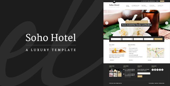 Soho Hotel - Responsive HTML Template