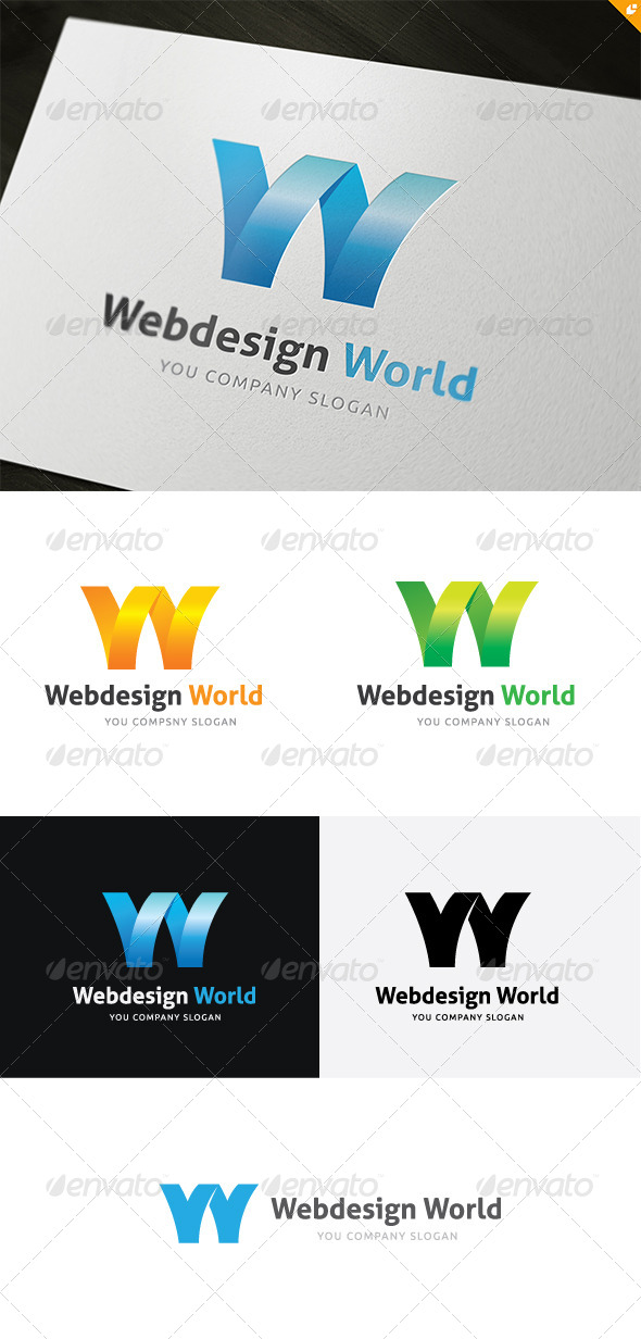 Web Design World Logo Web Design World Logo