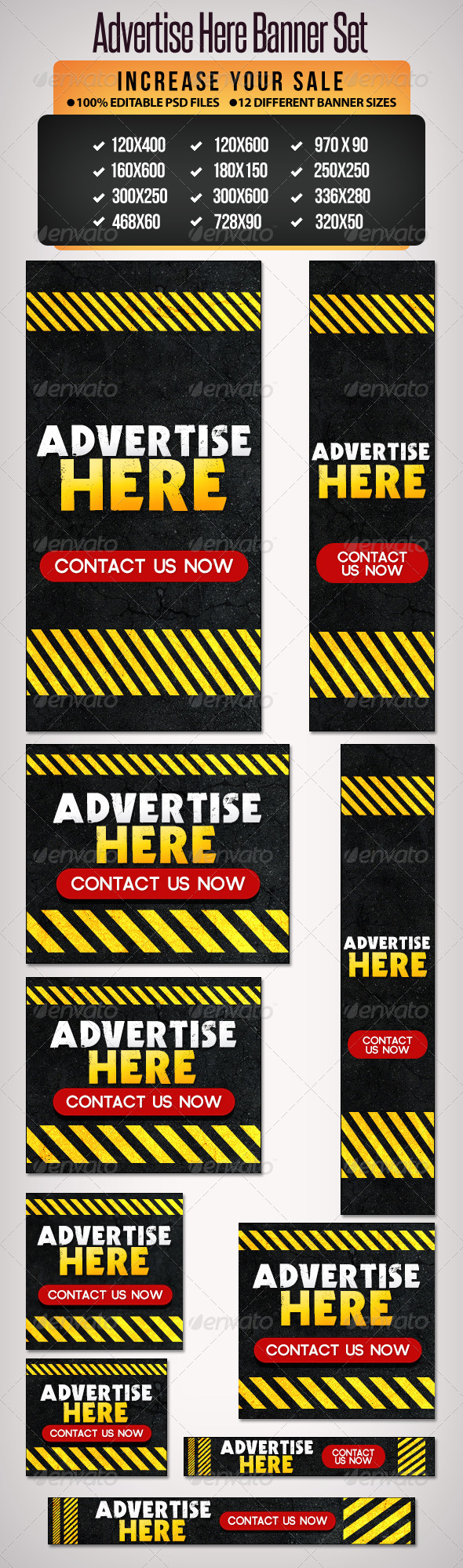 Advertise Here Banner Set 12 Google Sizes Advertise Here Banner Set 12 Google Sizes