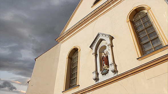 Low Angle Church Time Lapse Low Angle Church Time Lapse