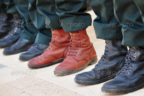 Army Boots Stand Out in a Crowd