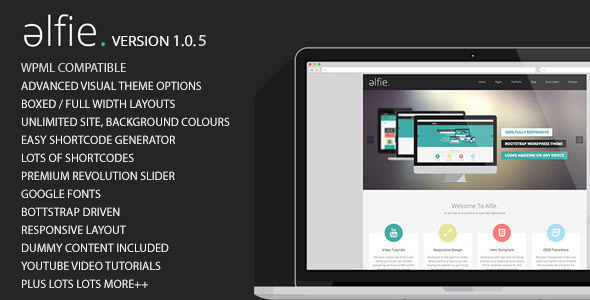 Alfie The Responsive Bootstrap WordPress Theme