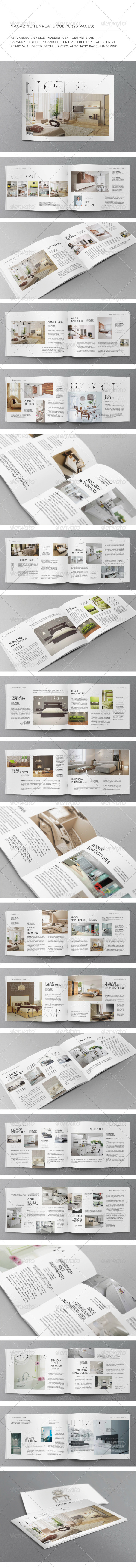 A5 Landscape 25 Pages mgz (Vol. 16) - Magazines Print Templates