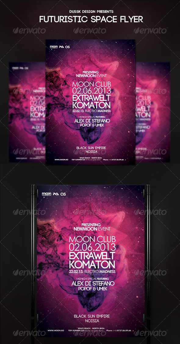 Futuristic Space Flyer - Clubs & Parties Events