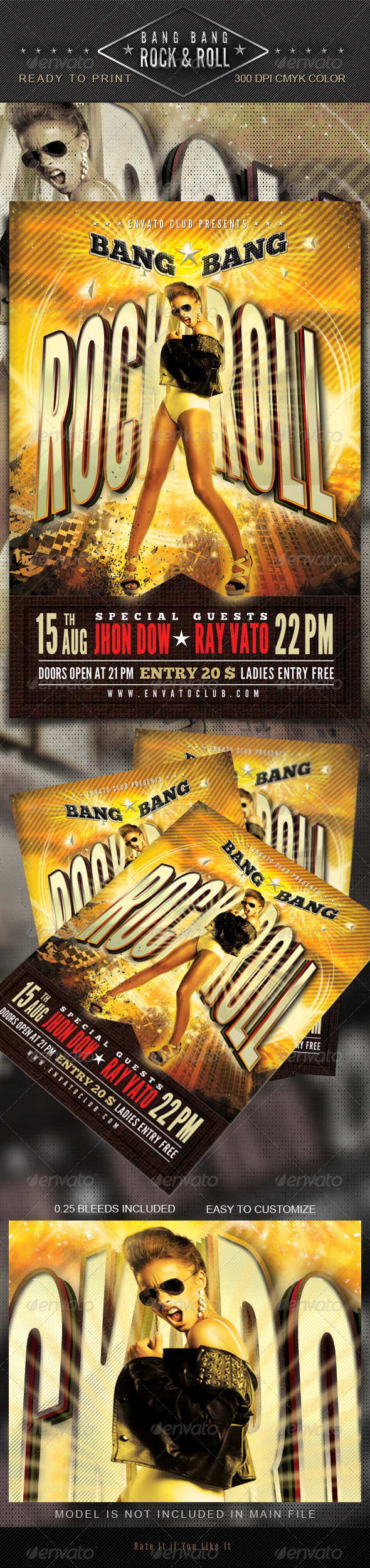 Bang Bang Rock & Roll Flyer Bang Bang Rock & Roll Flyer