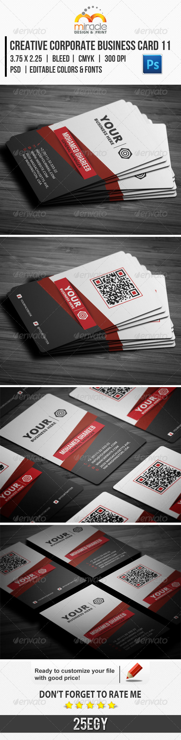 Creative Corporate Business Card 11 Creative Corporate Business Card 11