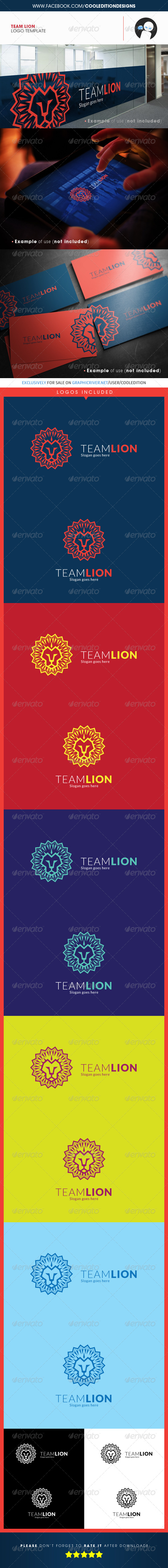 Team Lion Logo Template Team Lion Logo Template