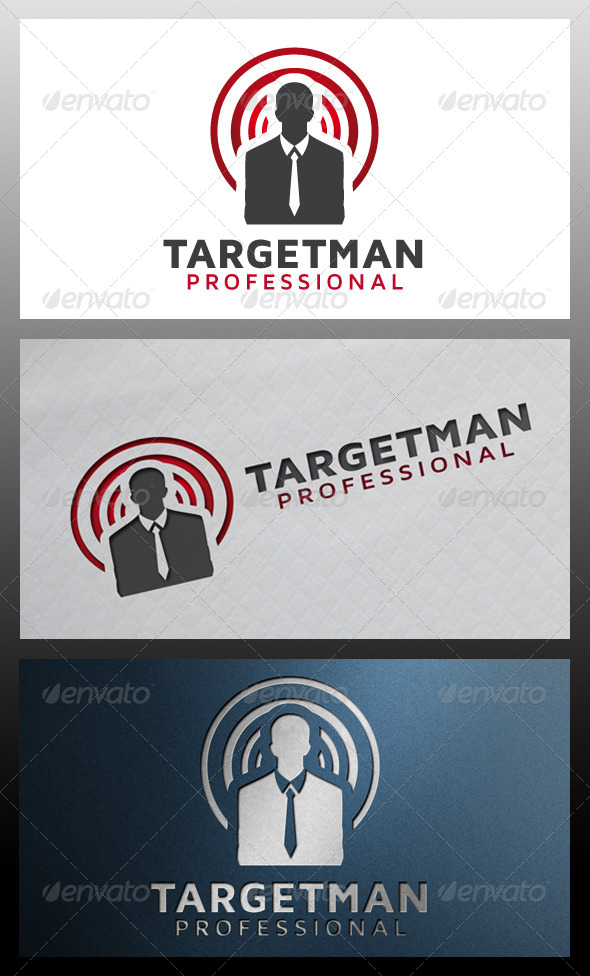 Target Man Logo Template Target Man Logo Template