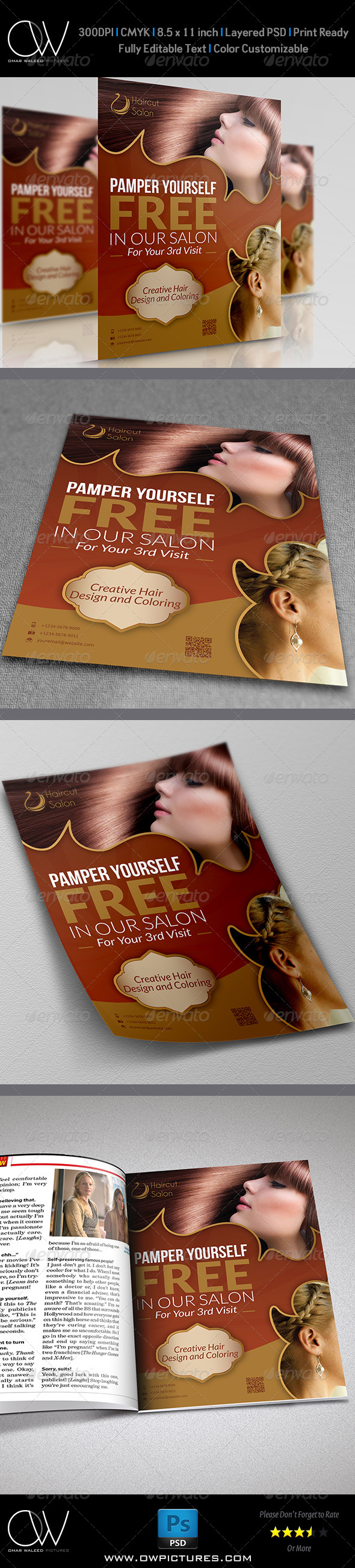 Hair Stylist & Salon Flyer Hair Stylist & Salon Flyer