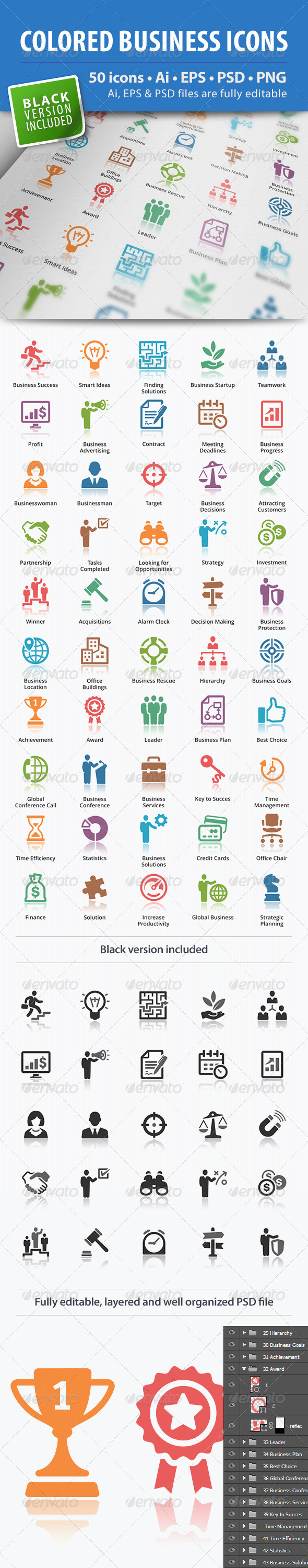 Business Icons - Colored Series - Business Icons