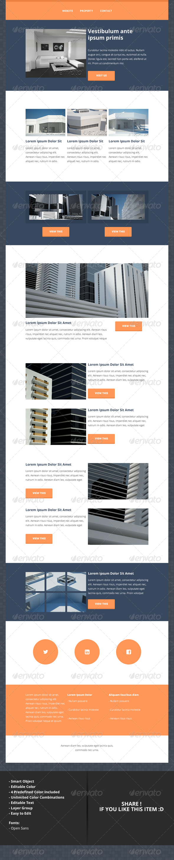 Prop Flat Style Newsletter Layout Prop Flat Style Newsletter Layout