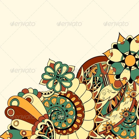 Wedding Card or Invitation with Ornament Wedding Card or Invitation with Ornament