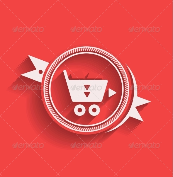 Shopping Icon Flat Modern Design Shopping Icon Flat Modern Design