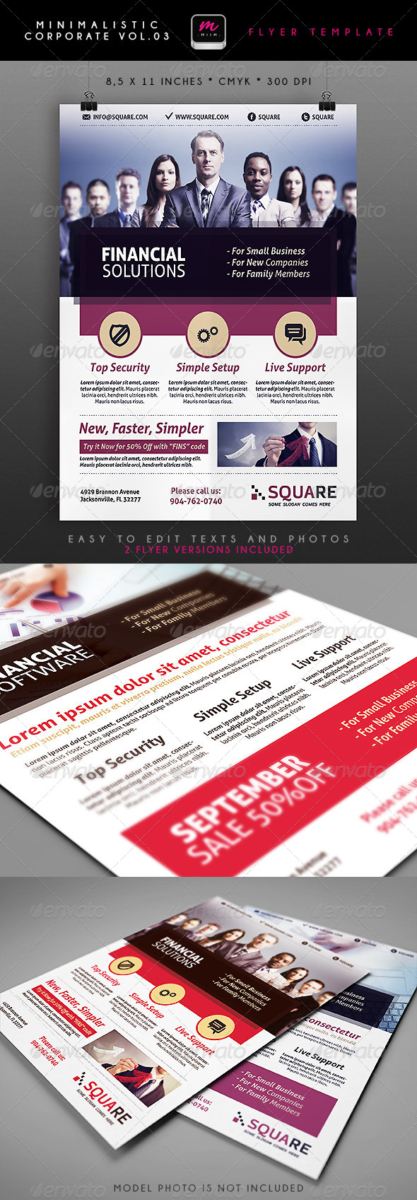 Minimalistic Corporate Flyer 3 Minimalistic Corporate Flyer 3