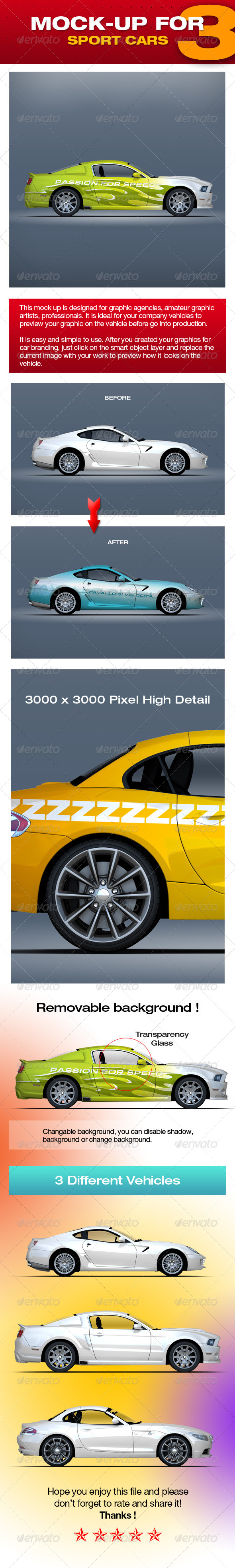 Mock-up For Sport Cars 3 Mock-up For Sport Cars 3