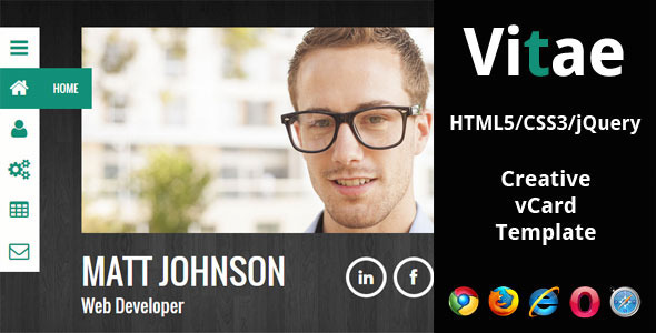 Vitae - Responsive HTML5 vCard Template