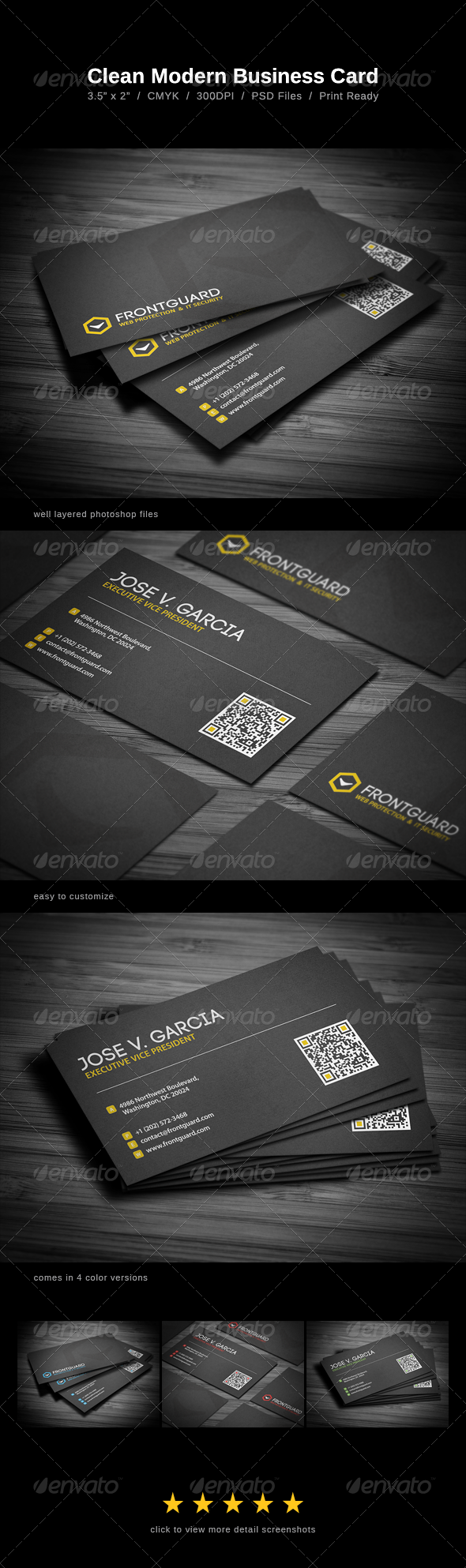 Clean Modern Business Card Clean Modern Business Card