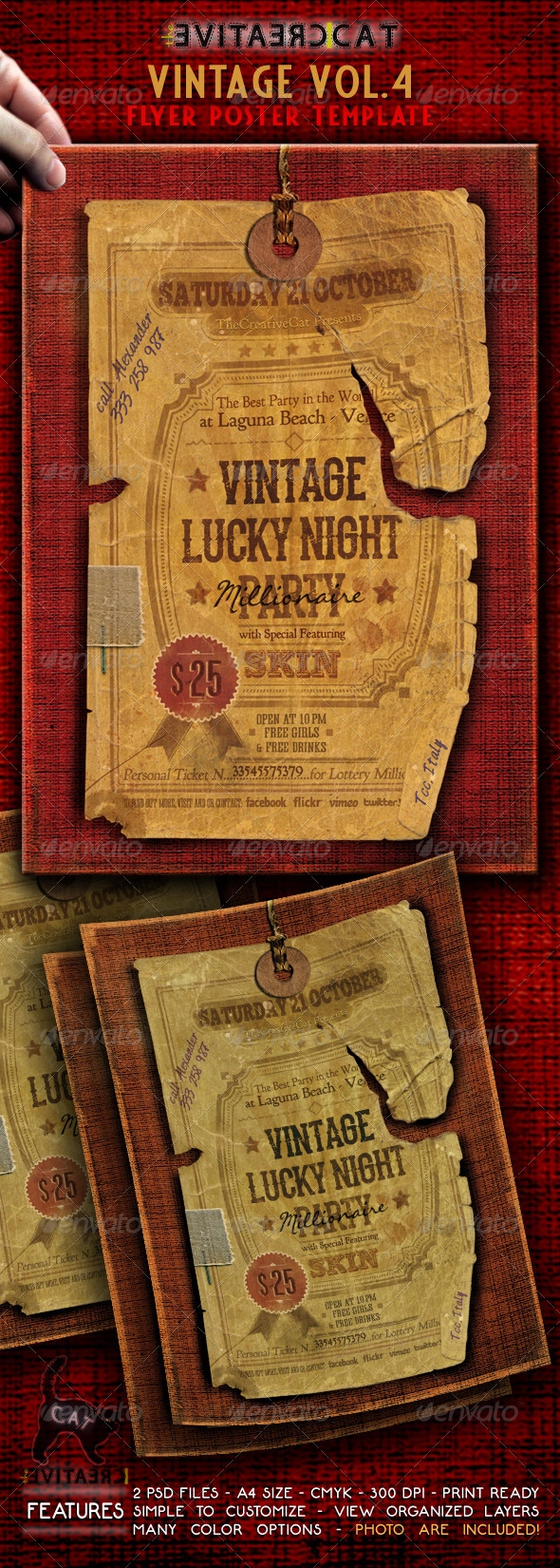Vintage Flyer Poster Vol 4 Vintage Flyer Poster Vol 4