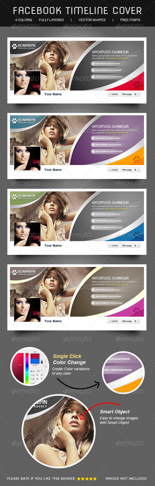 Glamour & Fashion Facebook Timeline Cover - Facebook Timeline Covers Social Media