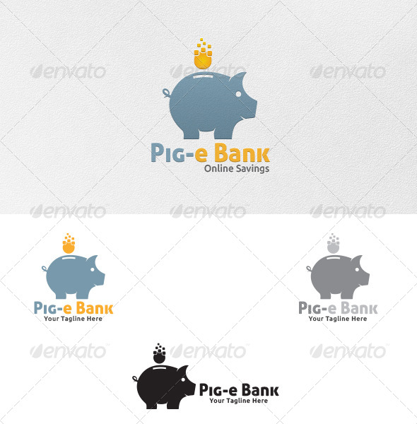 Piggy Bank Logo Template Piggy Bank Logo Template