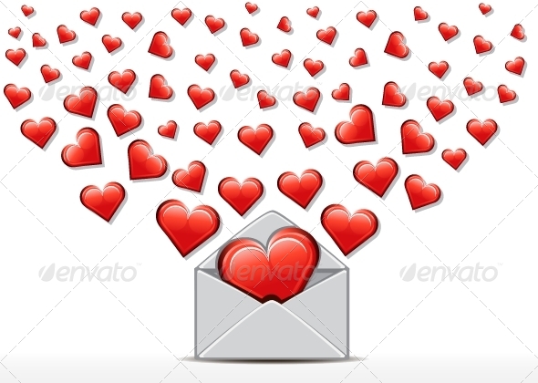Envelope with Hearts Envelope with Hearts