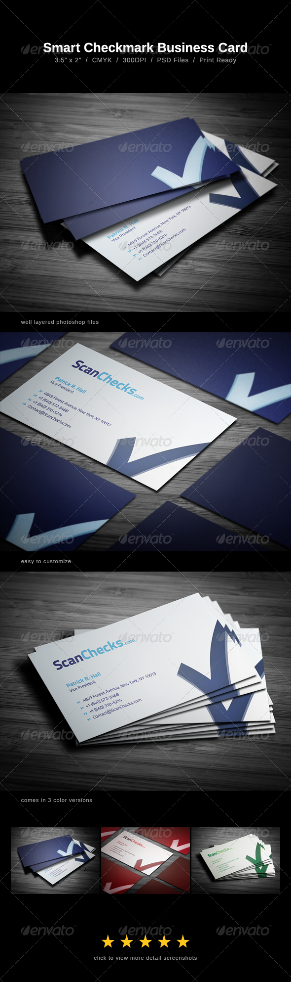 Smart Checkmark Business Card Smart Checkmark Business Card