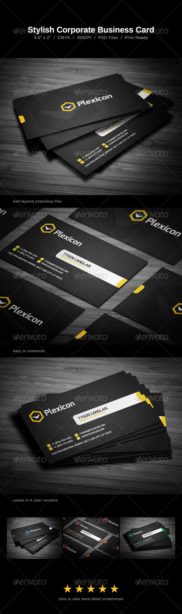 Stylish Business Card Stylish Business Card
