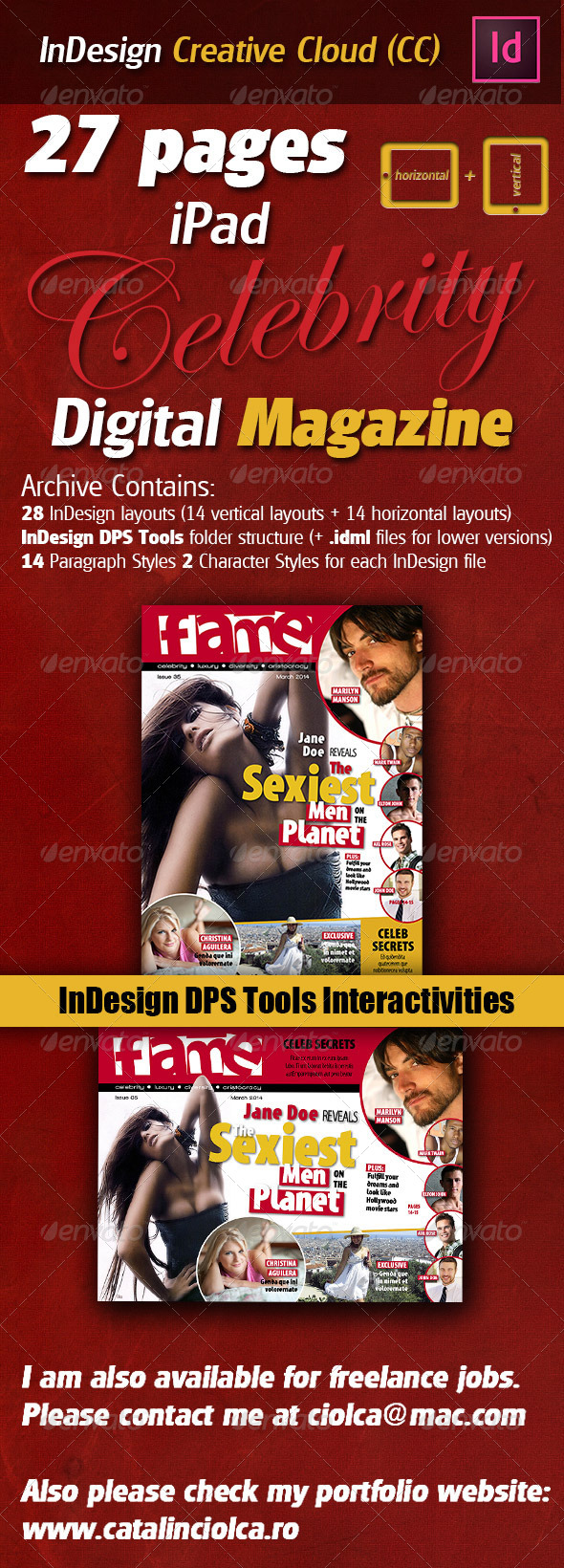 GraphicRiver 27 Pages iPad Celebrity Digital Magazine 5237113 GraphicRiver 27 Pages iPad Celebrity Digital Magazine 5237113