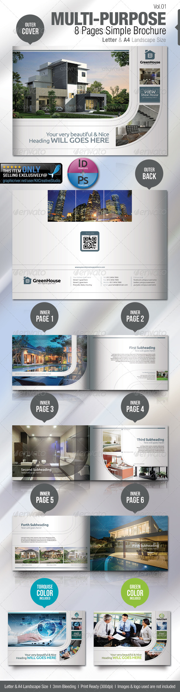 Multi-purpose 8 Pages Simple Brochure Multi-purpose 8 Pages Simple Brochure