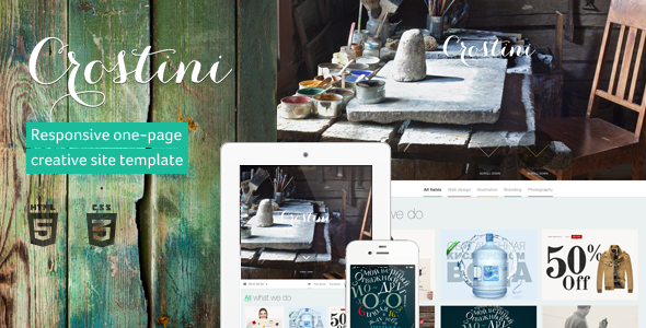 Crostini - Responsive One-page Portfolio Template