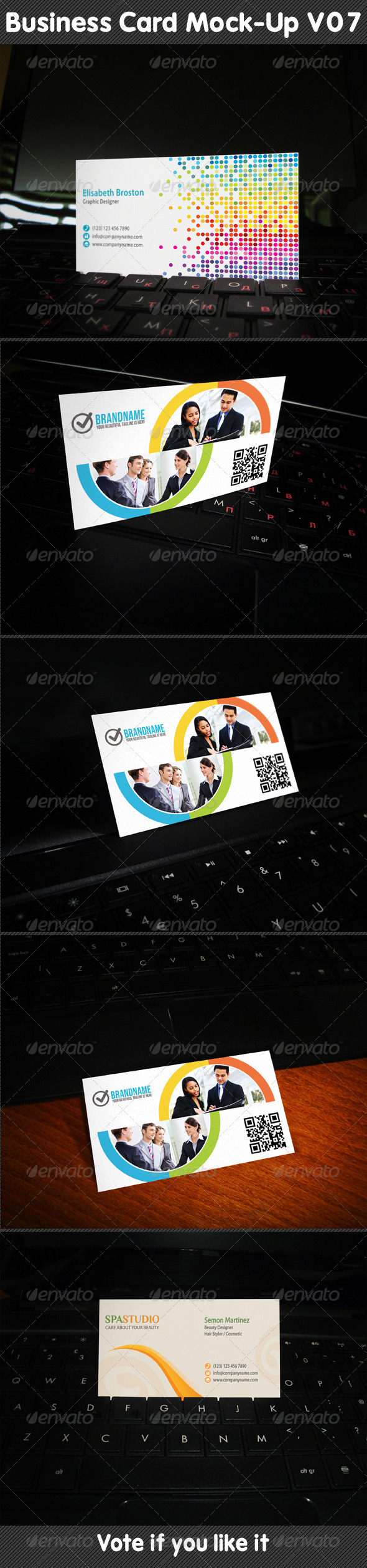 Business Card Mock-Up V07 Business Card Mock-Up V07