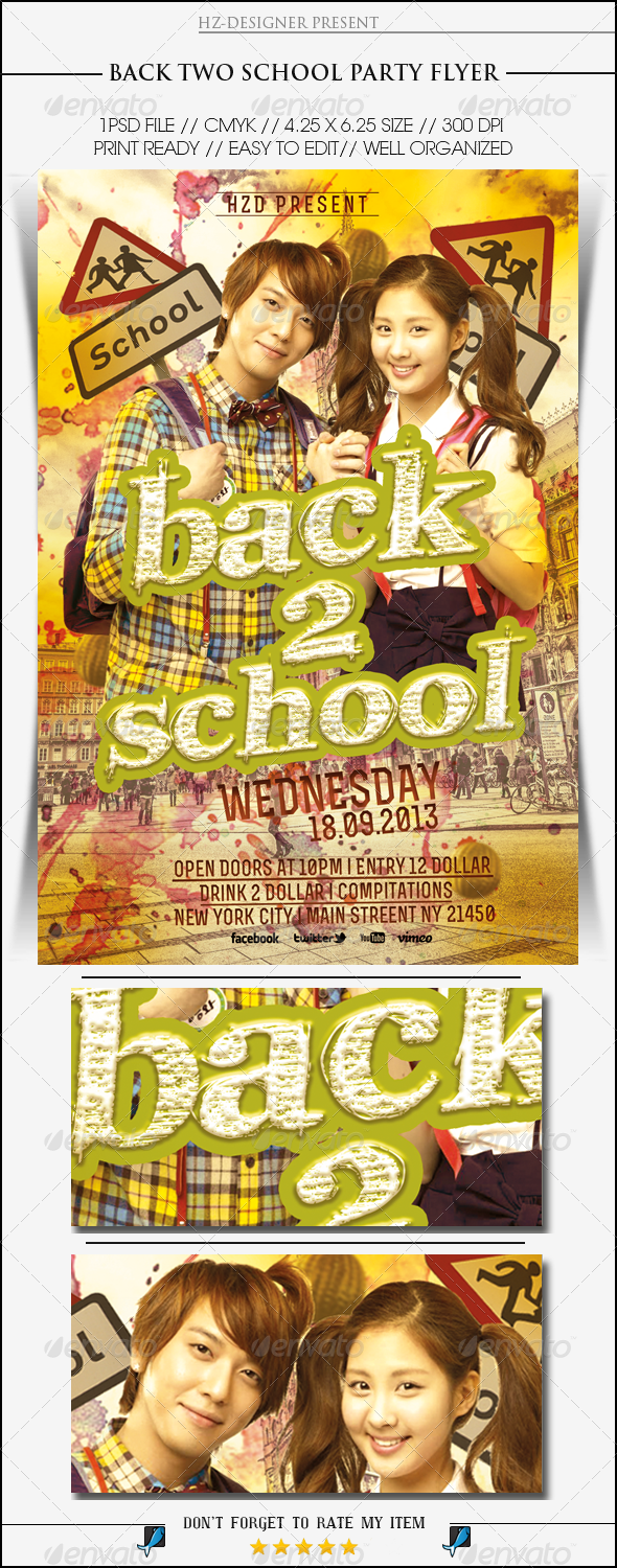 Back To School Party Flyer - Events Flyers