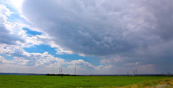 Green Field And Cloudy Sky 2 Green Field And Cloudy Sky 2