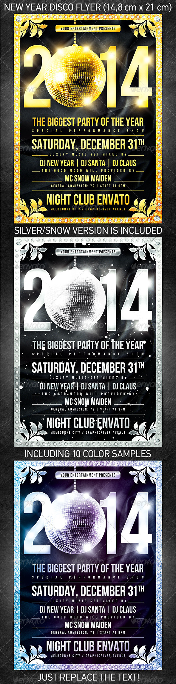 New Year Disco Flyer - Print Templates