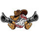 Baseball Shootout Cartoon Cowboy Baseball Shootout Cartoon Cowboy - GraphicRiver Item for Sale