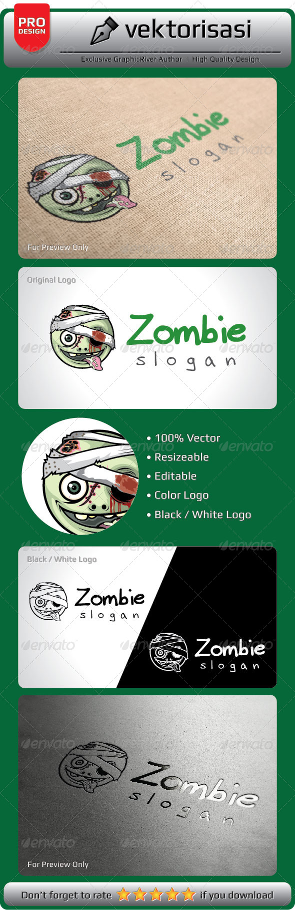 Zombie Logo Zombie Logo