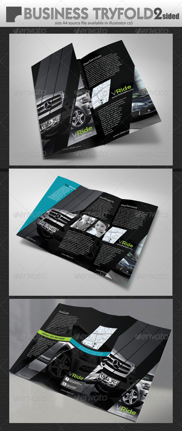 Car Business Tri-Fold Brochure Car Business Tri-Fold Brochure