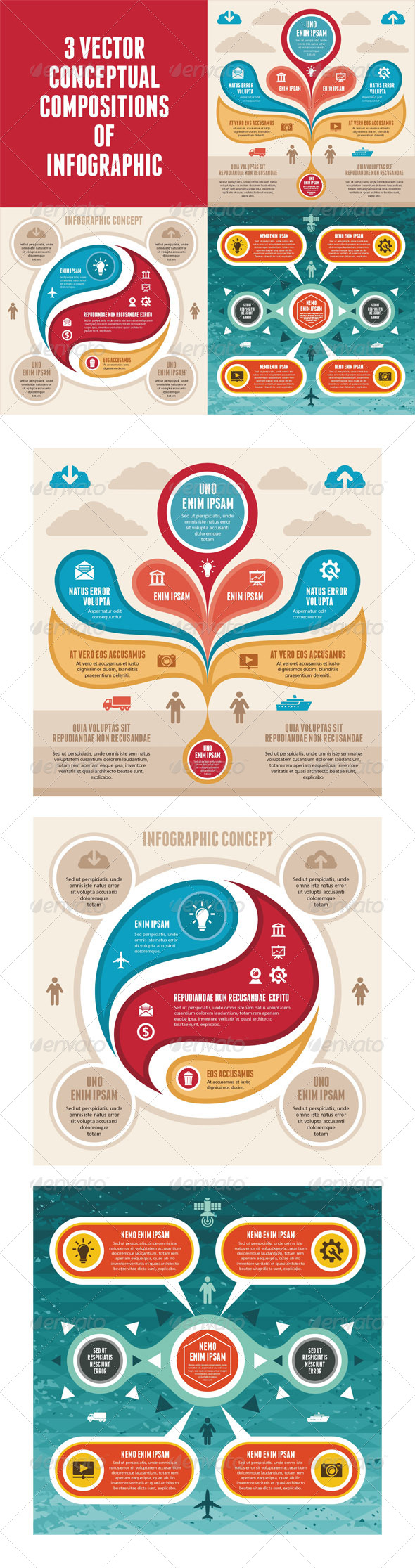 GraphicRiver Infographic Concept 3 Vector Scheme 5382304 GraphicRiver Infographic Concept 3 Vector Scheme 5382304