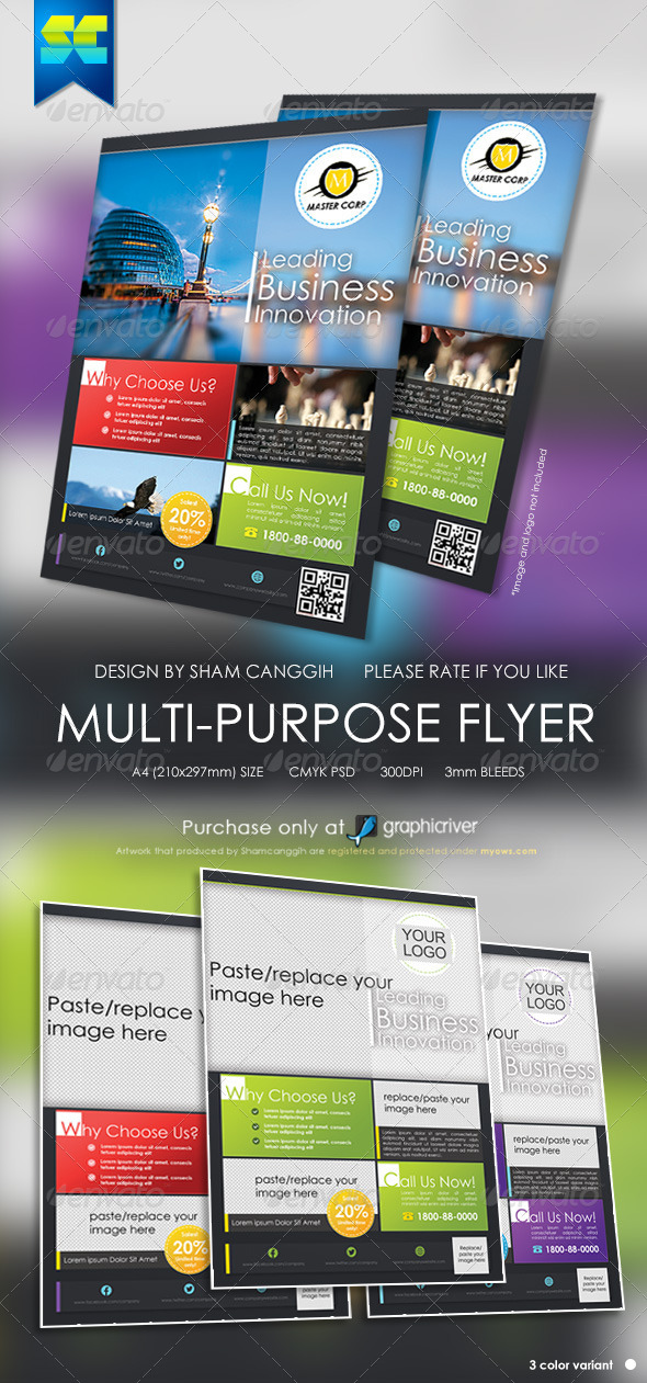 Modern Multi Purpose Corporate Flyer - Corporate Flyers