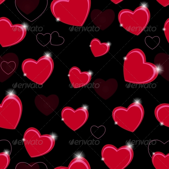 Happy Valentines Day Seamless Pattern Background