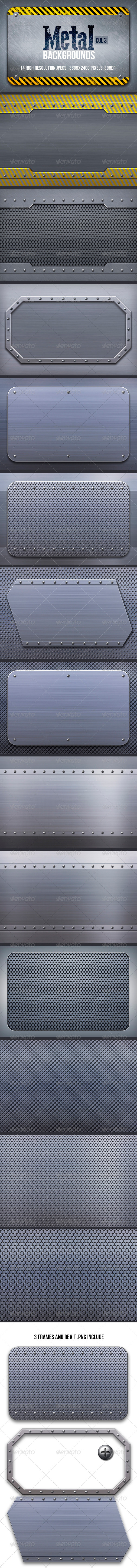 Metal Backgrounds Col3 Metal Backgrounds Col3
