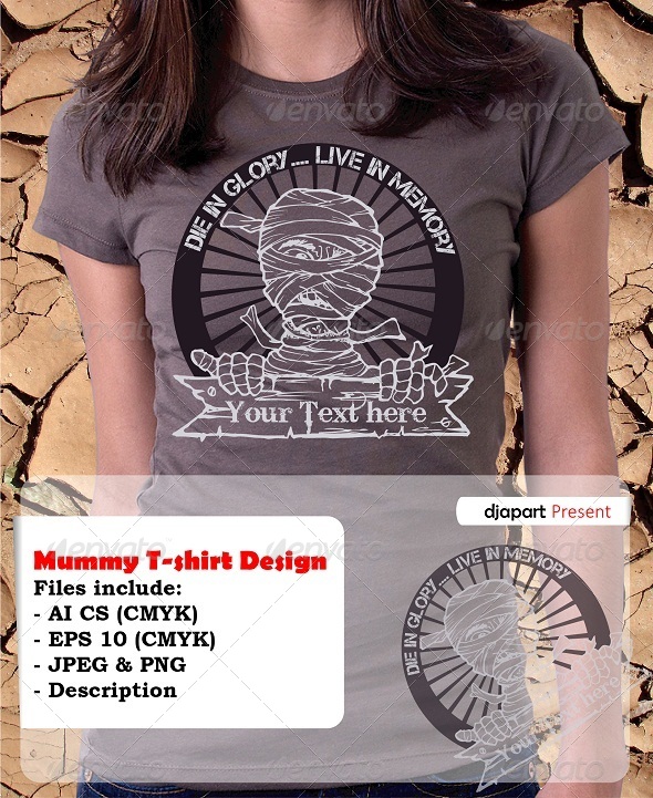 Mummy T-Shirt Template Design Mummy T-Shirt Template Design