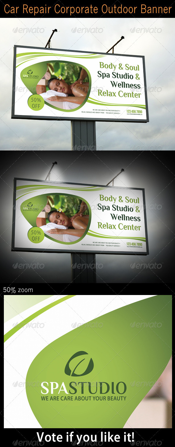Spa Studio Outdoor Banner 03 Spa Studio Outdoor Banner 03