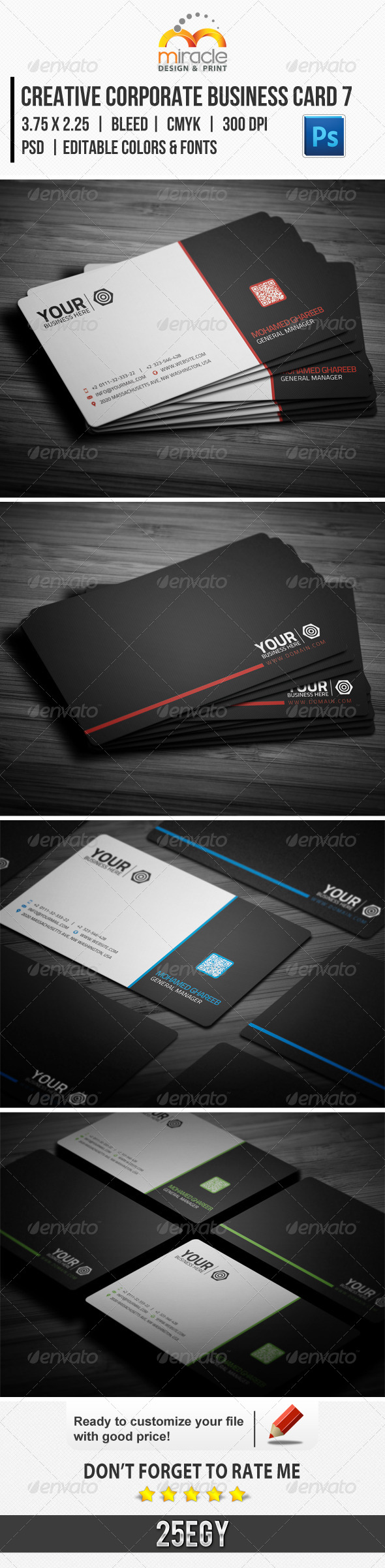 Creative Corporate Business Card 7 Creative Corporate Business Card 7
