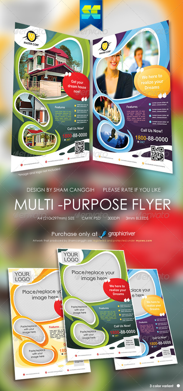 Modern Multi-Purpose Corporate Flyer - Corporate Flyers