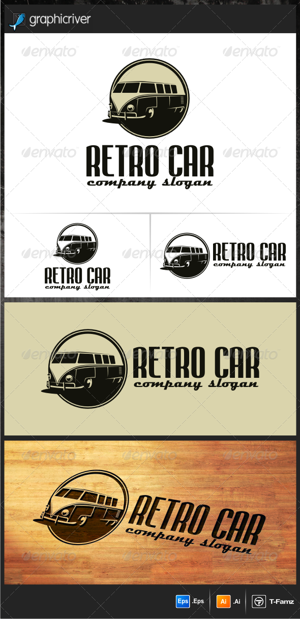 Retro Car Logo Templates